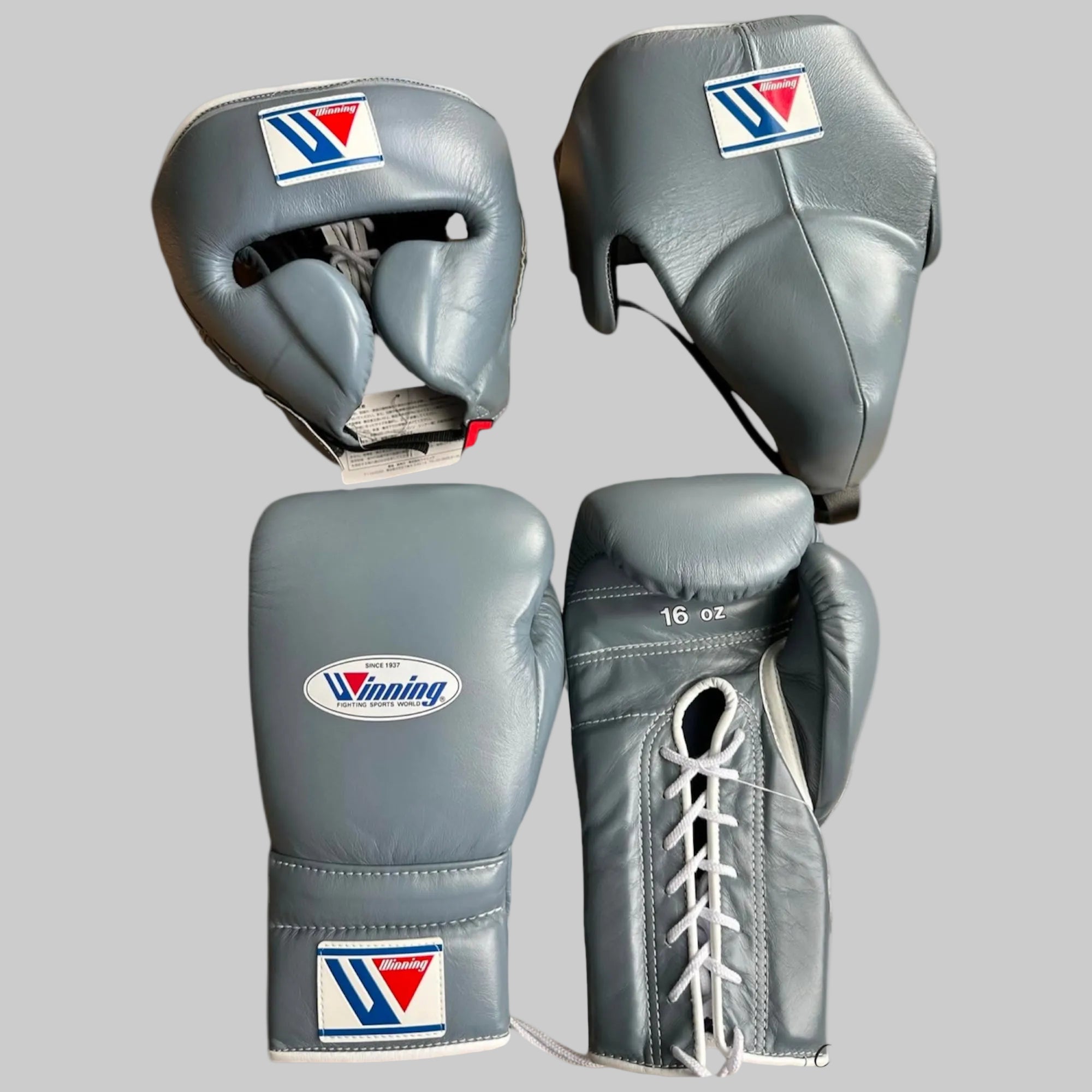 Full Grey Custom Handmade Boxing Sparring Kit | Winning | Premium Quality | Personalise Your Name | Flat 50% OFF