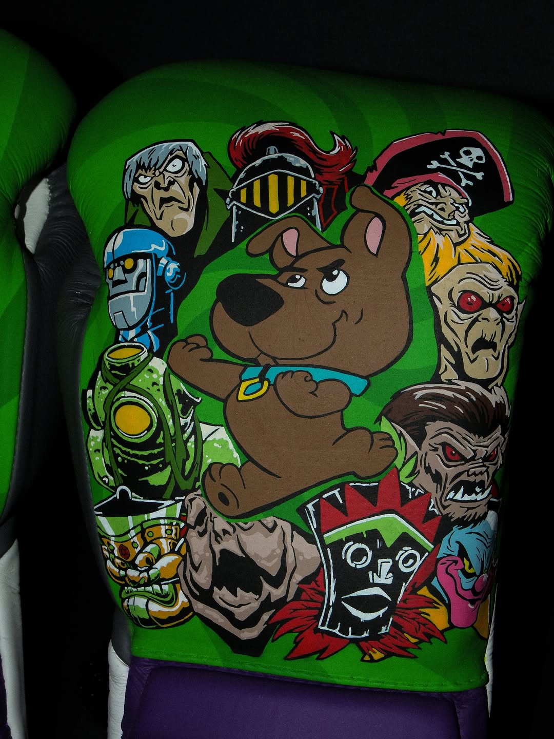 CUSTOM SPARRING KIT - SCRAPPY DOO DESING ANIMATED - GENUINE LEATHER