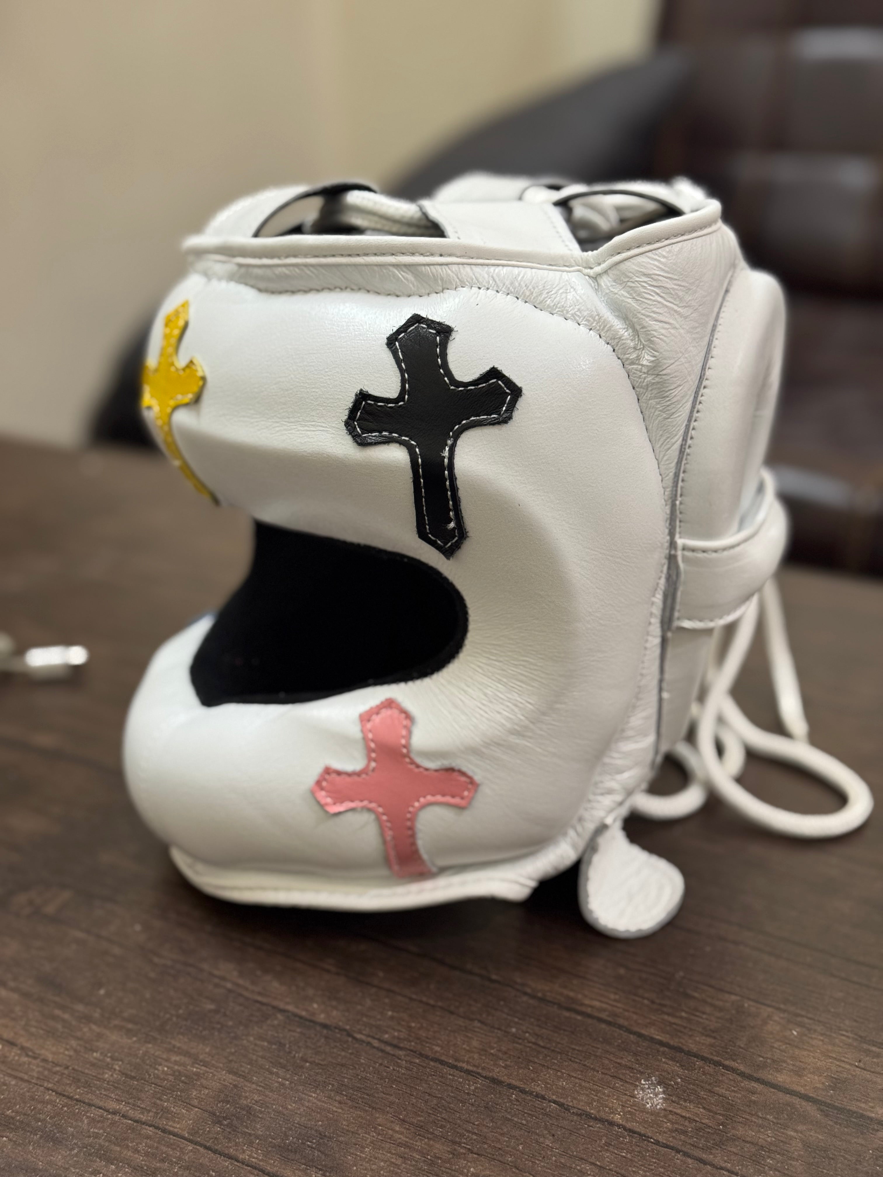 Full White Sparring Kit with Chrome Hearts | Handmade Boxing Sparring Kit | Winning | Premium Quality | Personalise Your Name | Flat 50% OFF