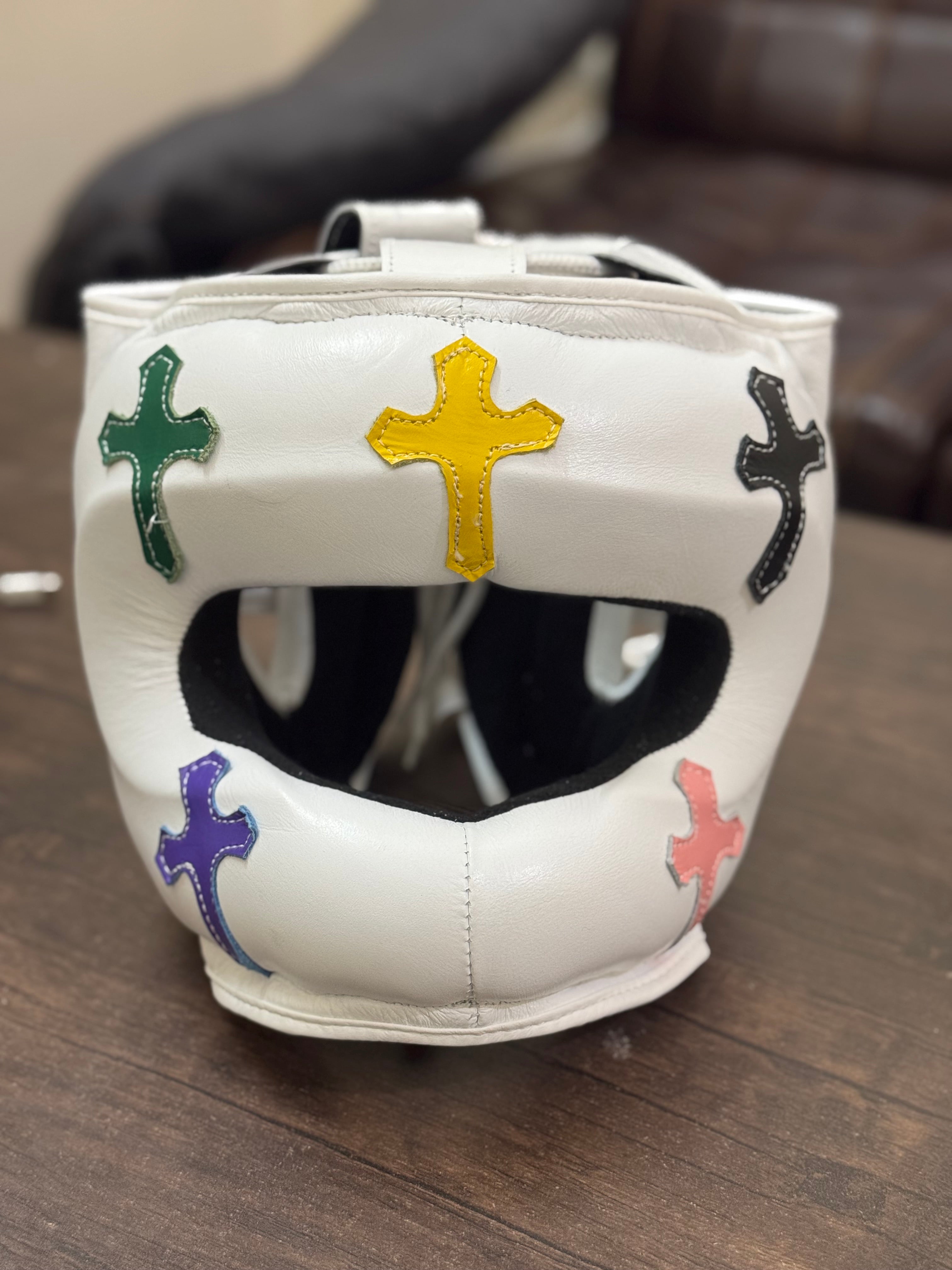 Chrome Hearts Special Edition White Sparring Kit | Custom Handmade | Winnings | Premium Quality | Personalise Your Name | Flat 50% OFF