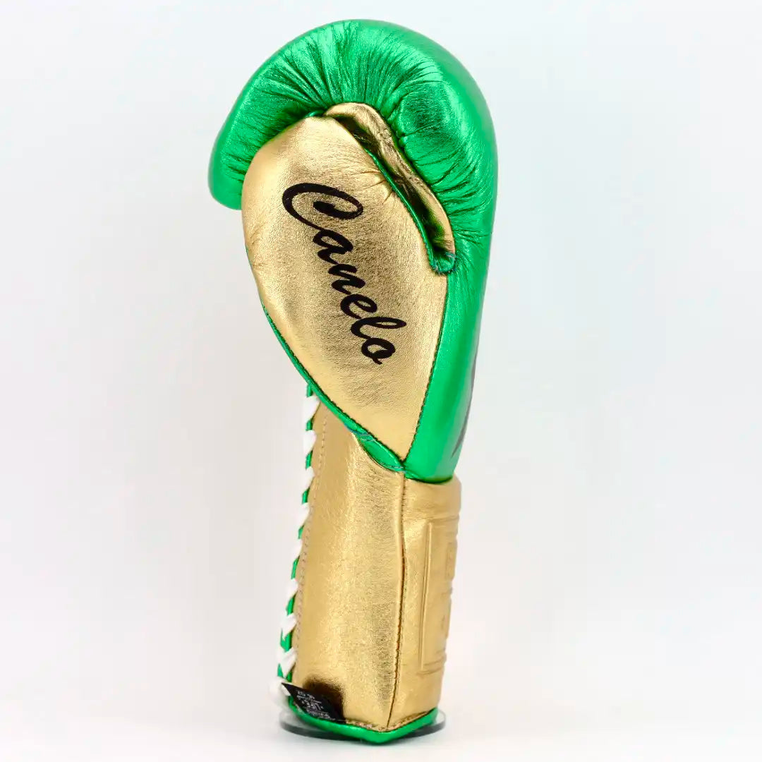 NO BOXING NO LIFE CA SPECIAL EDITION TRAINING GLOVES - METALLIC GREEN / METALLIC GOLD
| 100% Pure Leather | Best Choice for Fighters