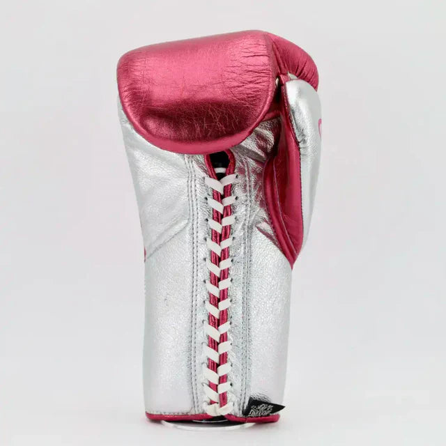 No Boxing No Life CA Special Edition Training Gloves - Metallic Pink / Metallic Silver