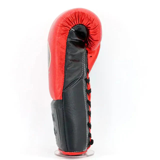 No Boxing No Life Pro Fight Gloves - Metallic Red / Black