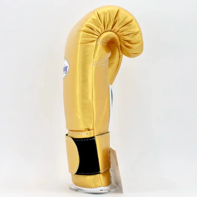 Winning Velcro Training Gloves - Gold