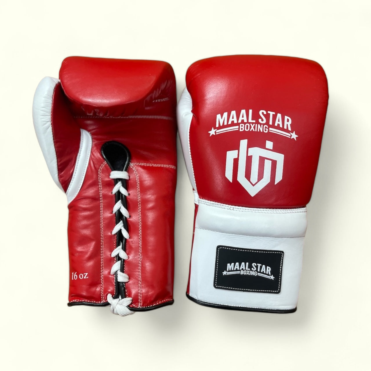 Red and White Pro Elite Boxing Gloves | 100% Pure Leather | Best Choice for Fighters