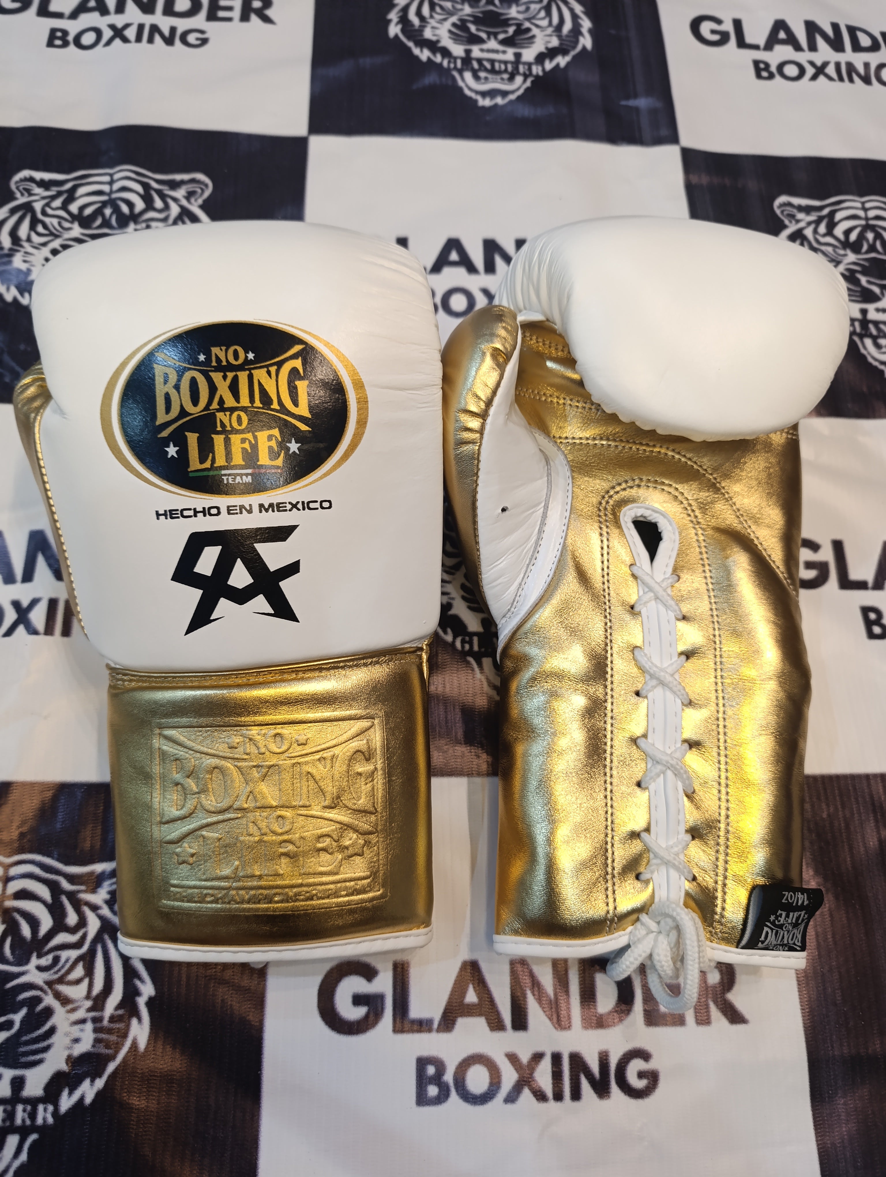 White & Gold Pink Pro Elite Boxing Gloves | 100% Pure Leather | Best Choice for Fighters
