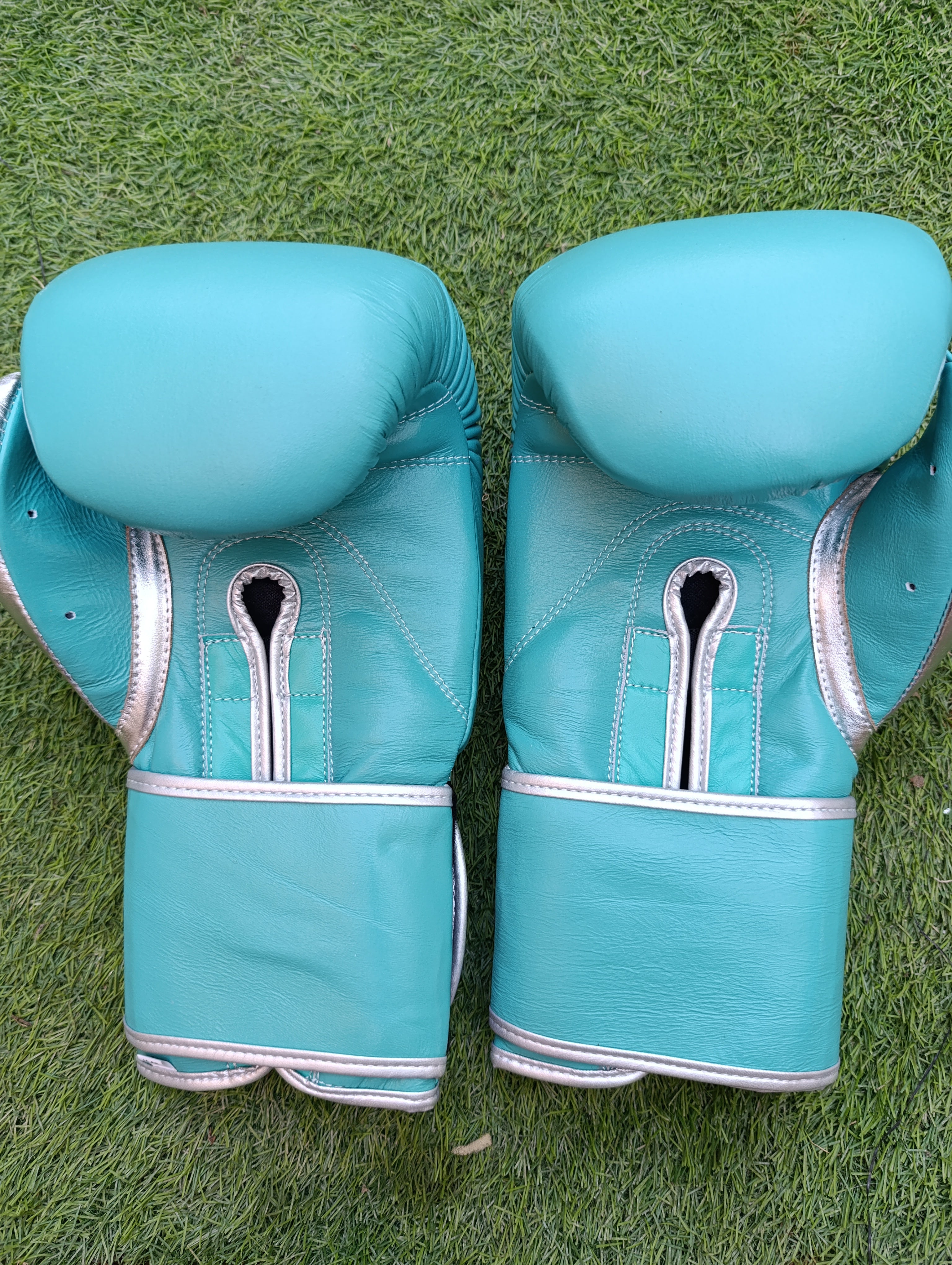 Sky Blue & Silver "No Boxing No Life" Boxing Gloves | Handmade | Premium Quality | Training, Sparring & Heavy Bag Gloves | Limited Edition Boxing Equipment