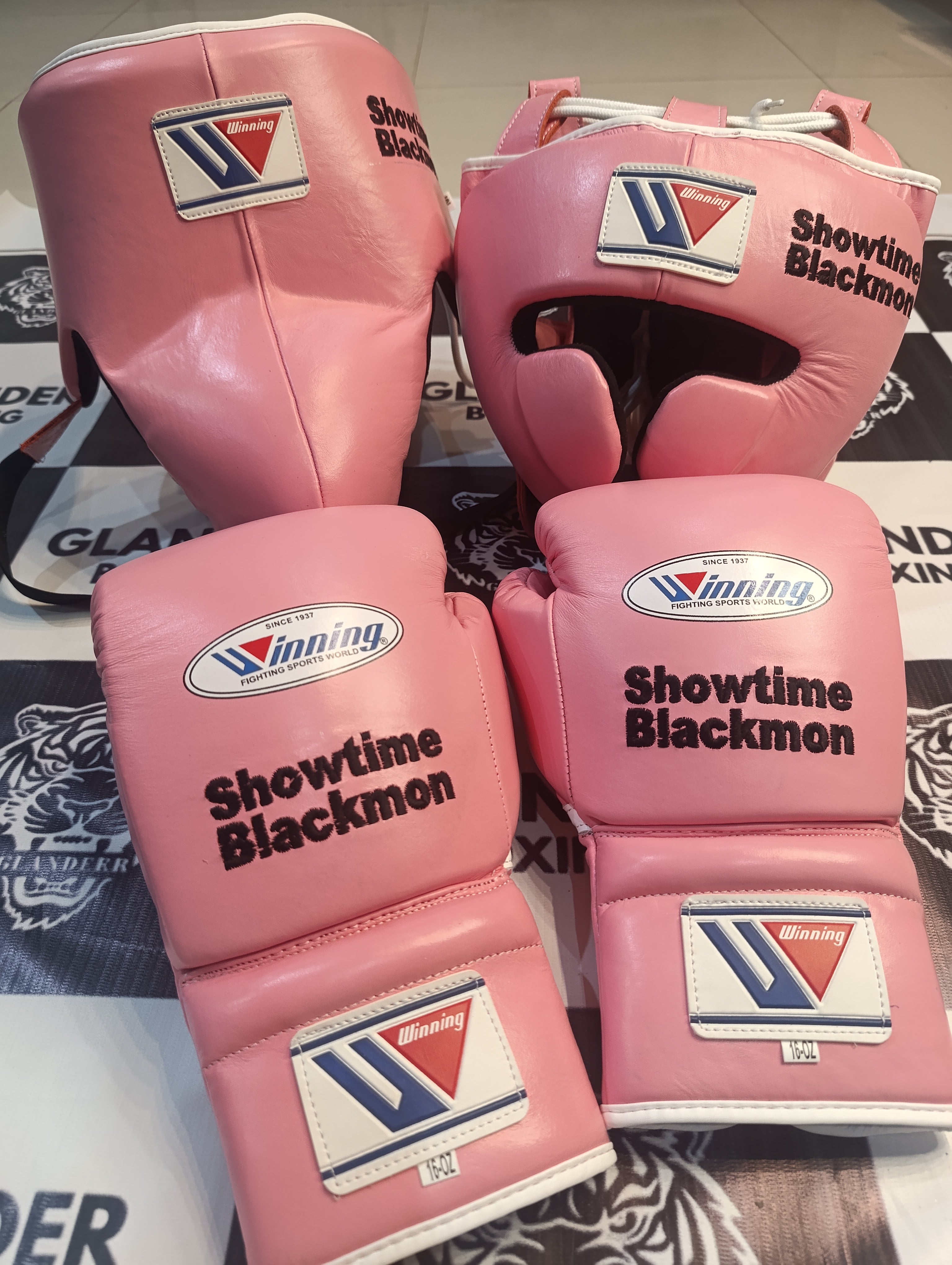 Baby Pink | Handmade Boxing Sparring Kit | Winning | Premium Quality | Personalise Your Name | Flat 50% OFF