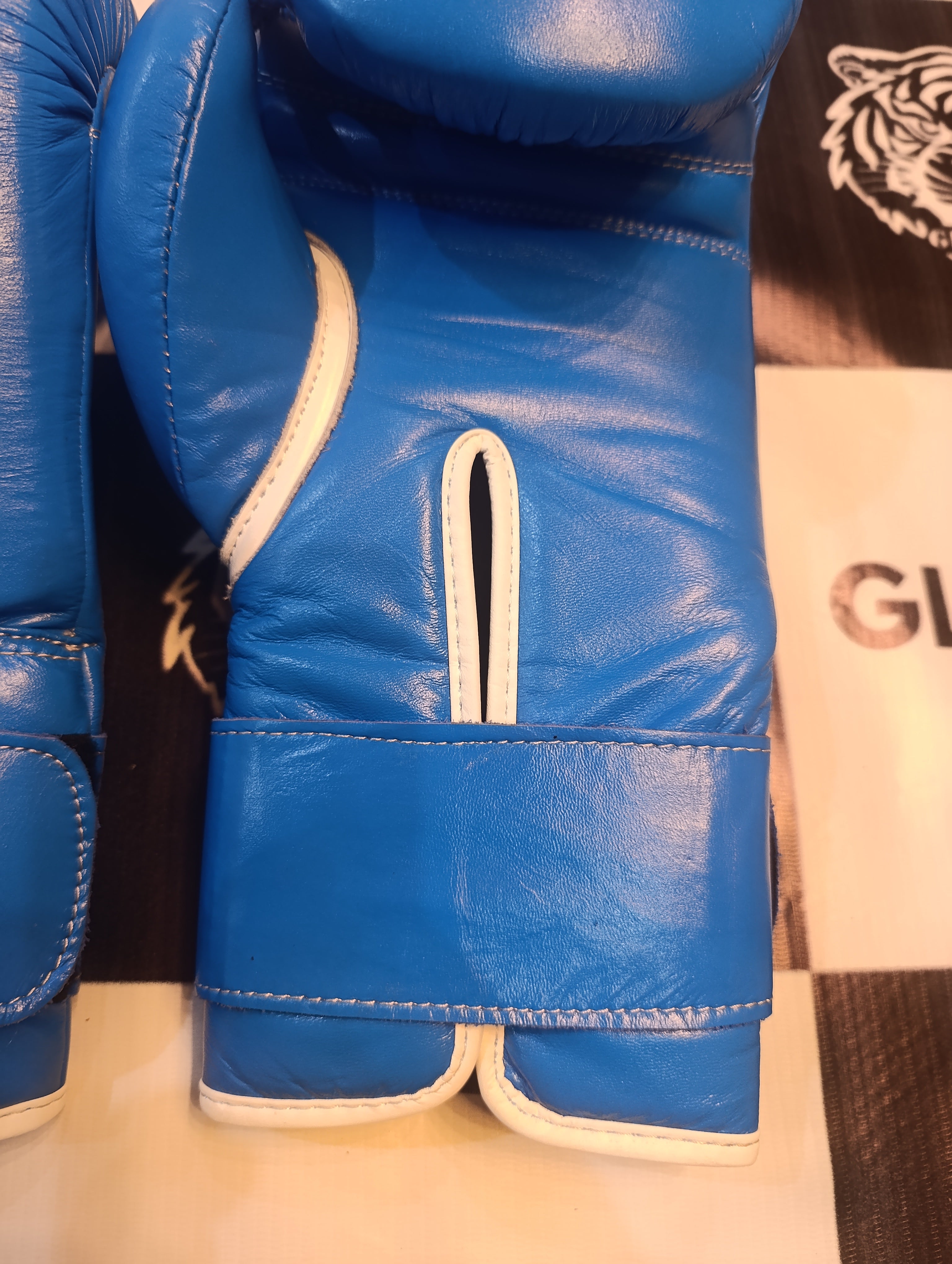 Pro Elite Baby Blue Boxing Gloves | Winnings | 100% Leather | Premium Quality | Personalise your name | Champions Choice |