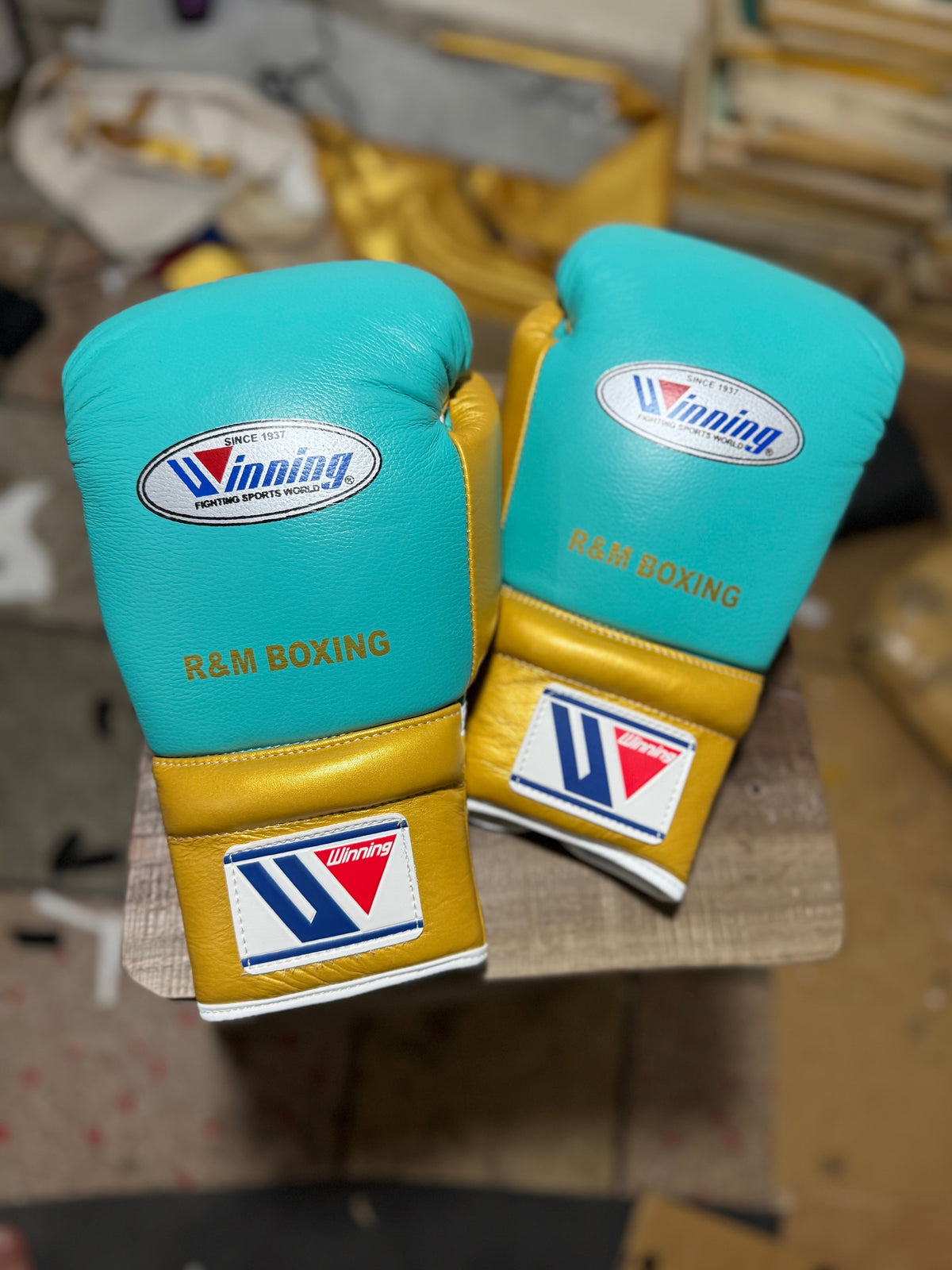 Winning Green & Gold Limited Edition Boxing Gloves
