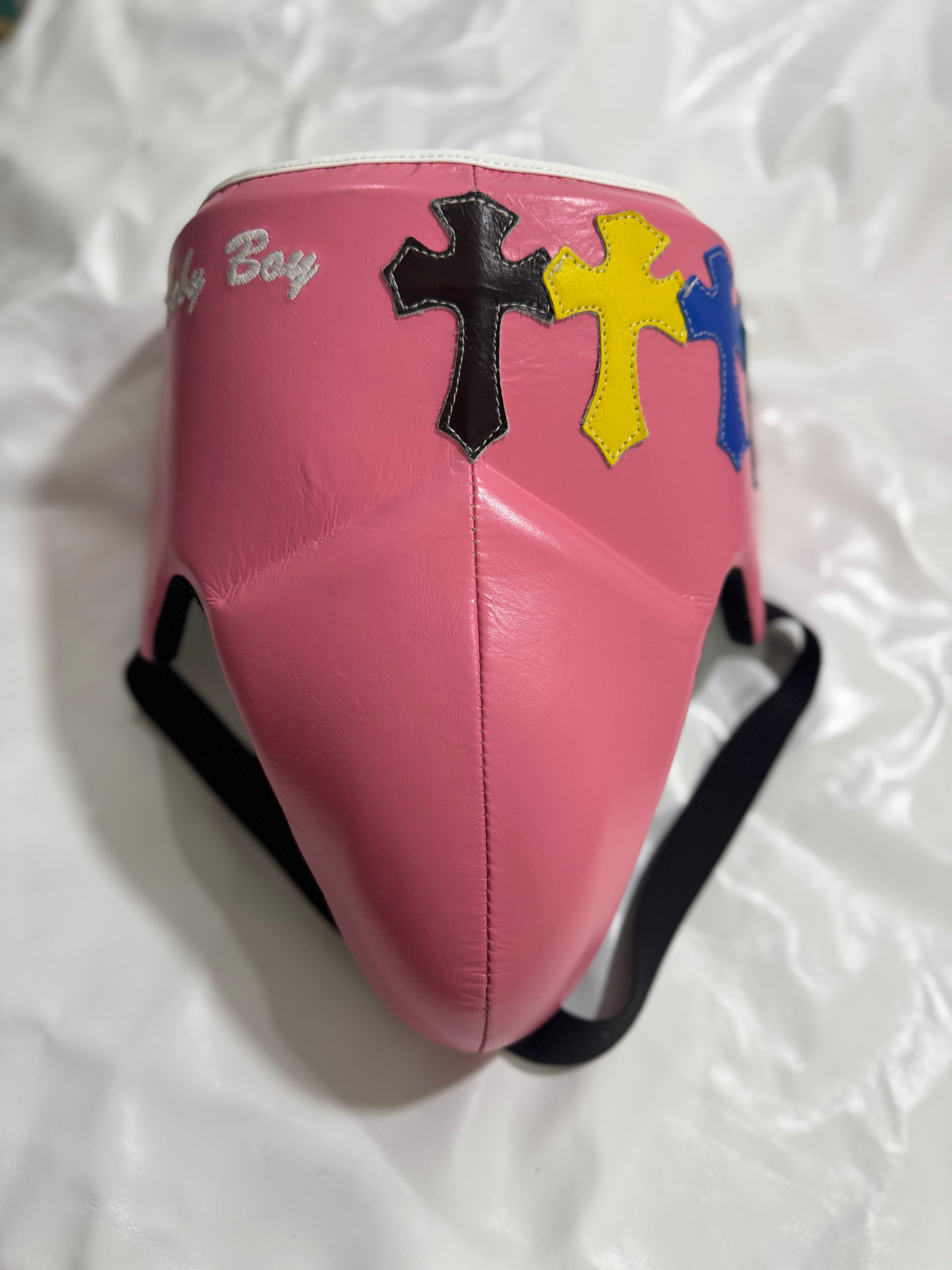 Pink Sparring Kit - Chrome Hearts | Handmade Boxing Sparring Kit| Premium Quality | Personalise Your Name |