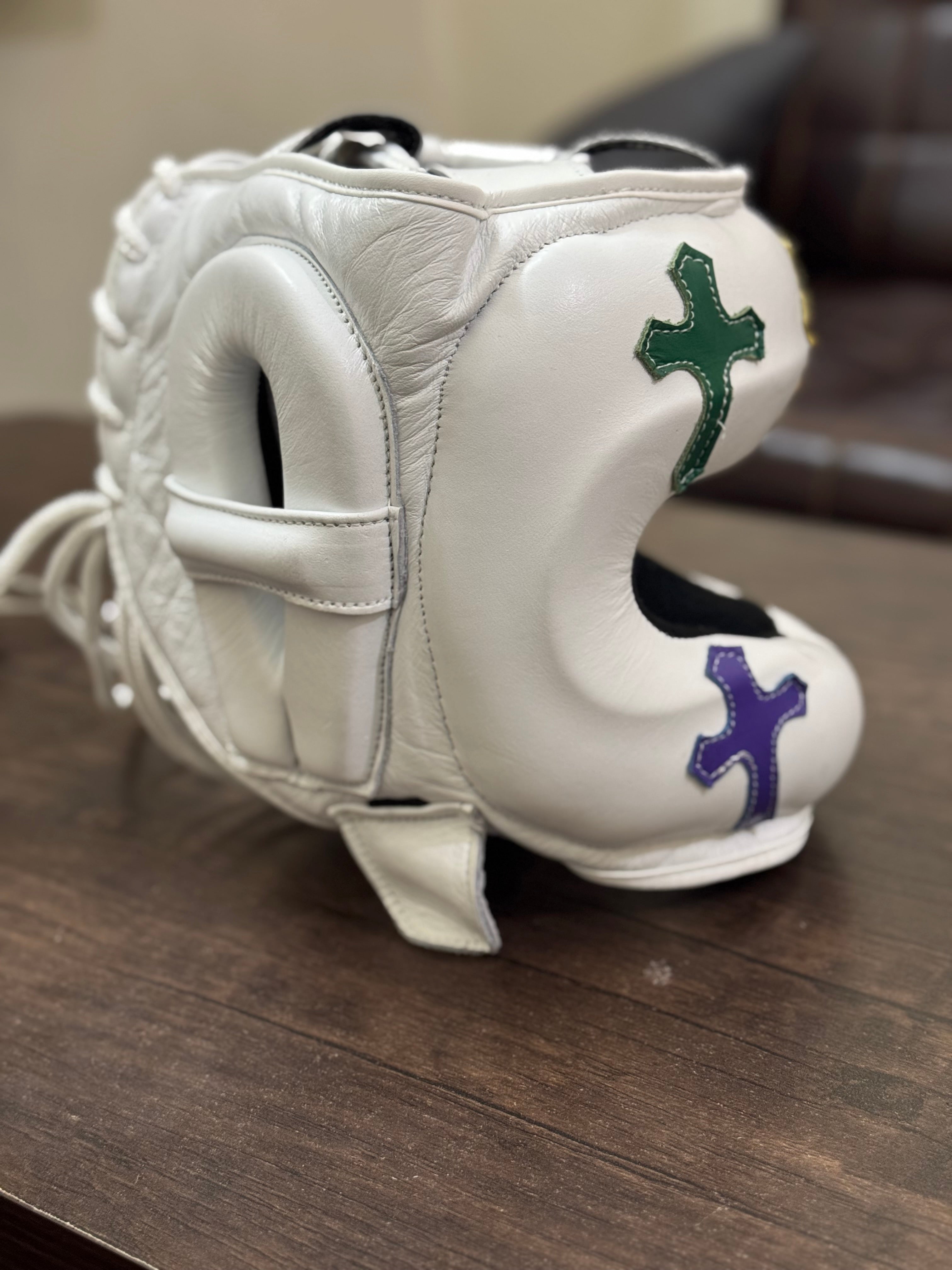 Full White Sparring Kit with Chrome Hearts | Handmade Boxing Sparring Kit | Winning | Premium Quality | Personalise Your Name | Flat 50% OFF