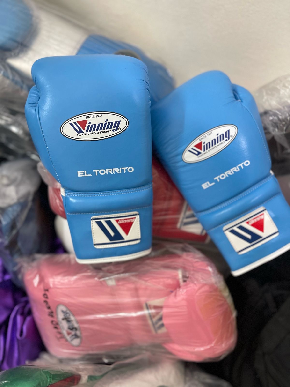 Sky Blue | Handmade Boxing Sparring Kit | Winning | Premium Quality | Personalise Your Name | Flat 50% OFF