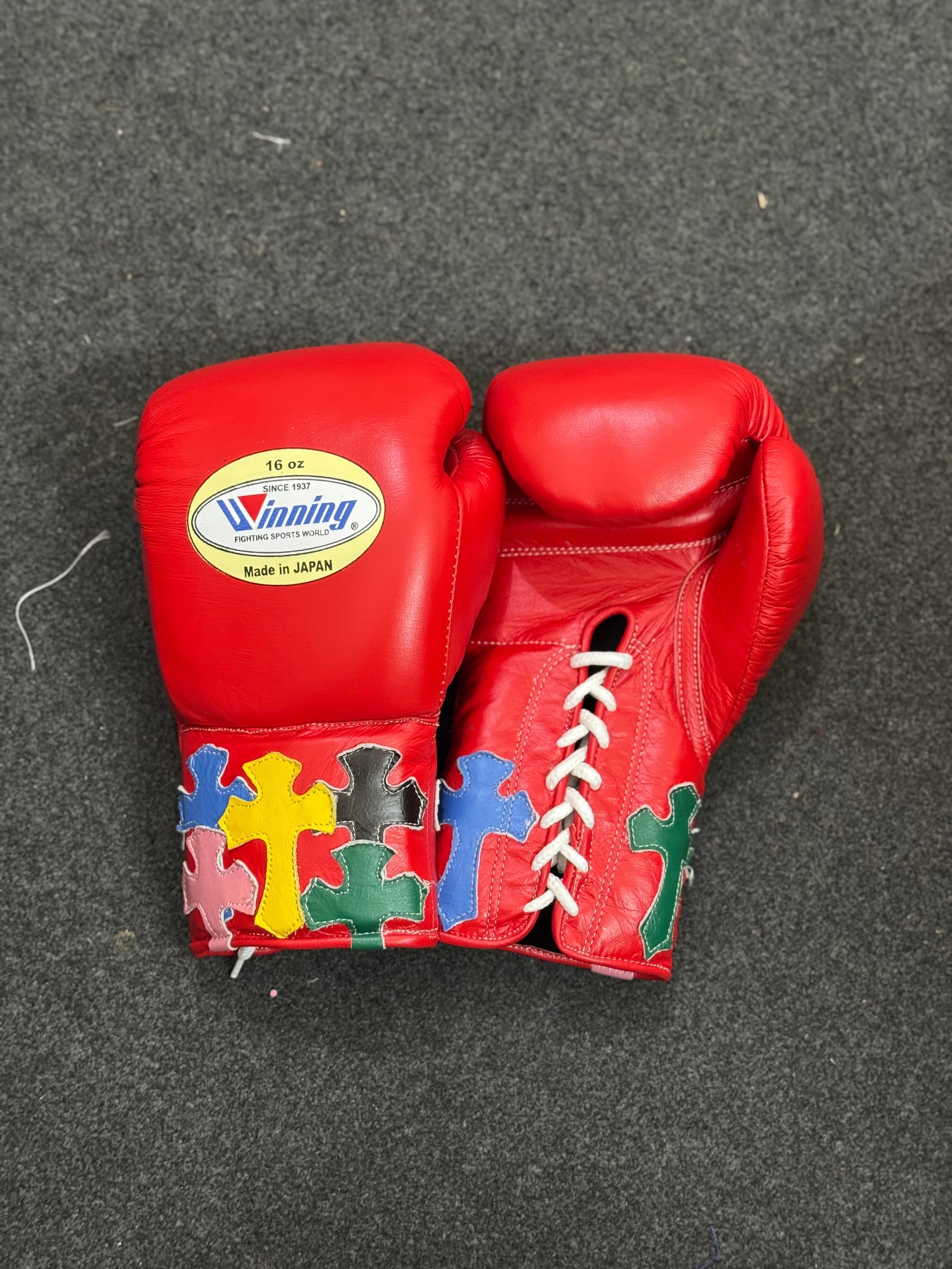 Chrome Hearts Special Edition Red Sparring Kit | Custom Handmade | Winnings | Premium Quality | Personalise Your Name | Flat 50% OFF