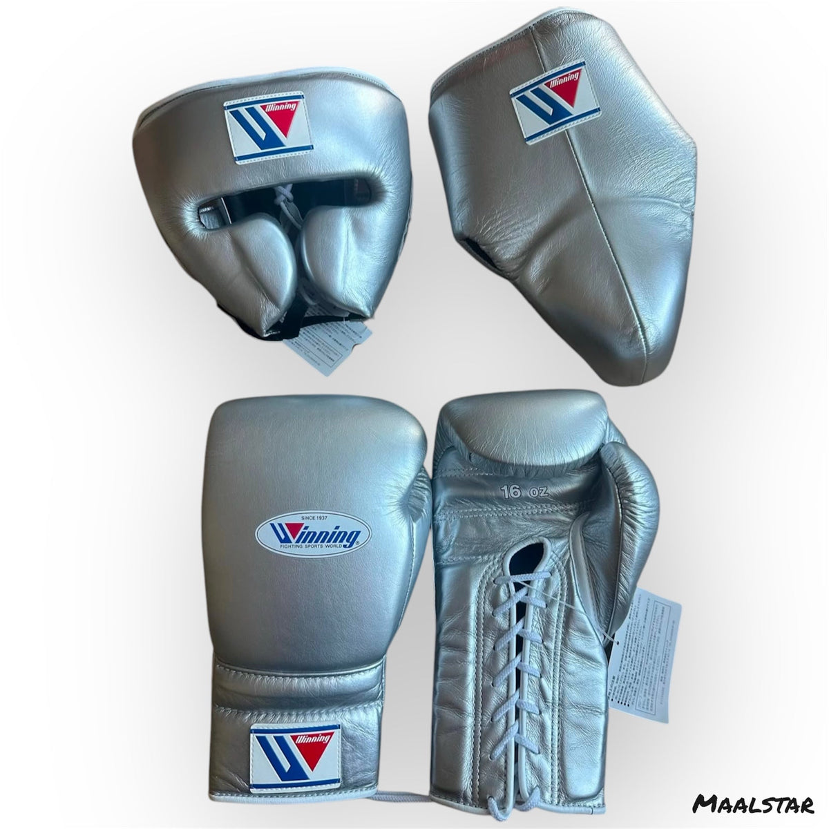 Silver Full Set Winning Boxing Sparring Kit