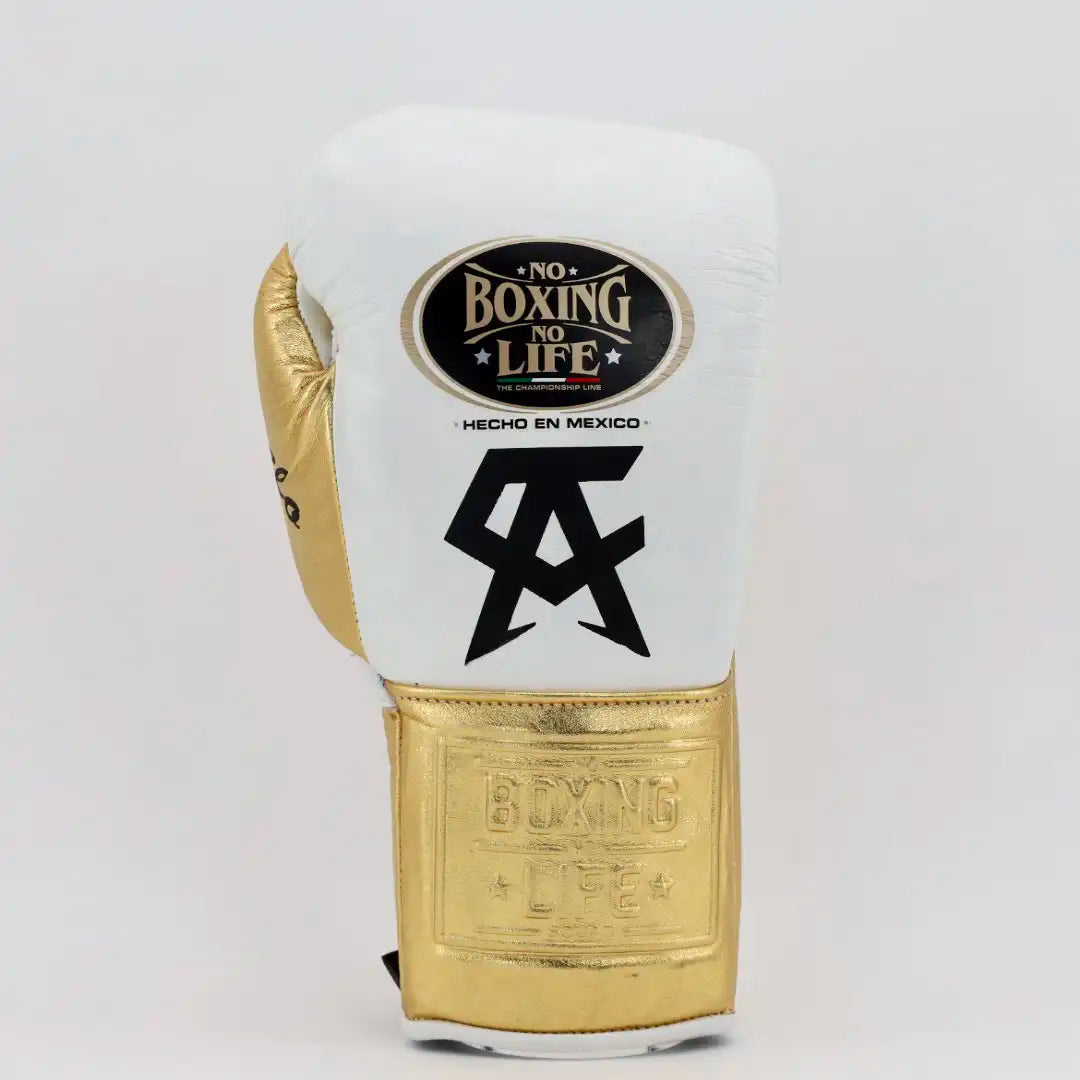 White & Gold Pink Pro Elite Boxing Gloves | 100% Pure Leather | Best Choice for Fighters