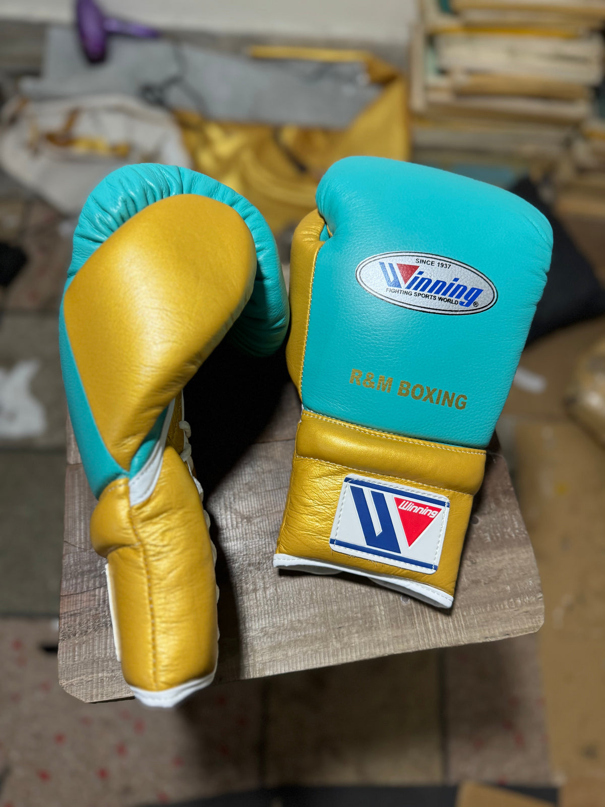 Winning Green & Gold Limited Edition Boxing Gloves