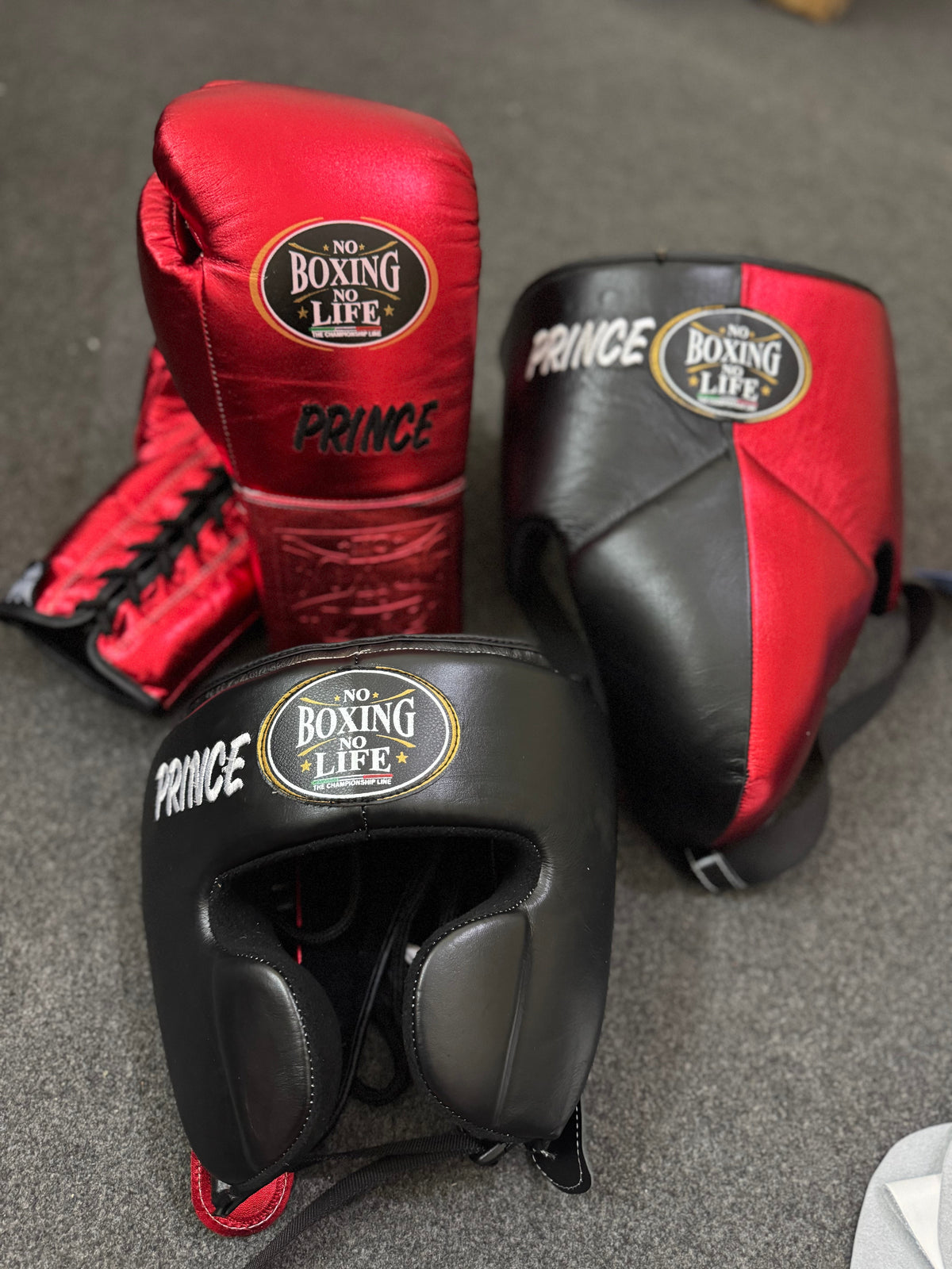 Red & Black NBNL Boxing Sparring Kit