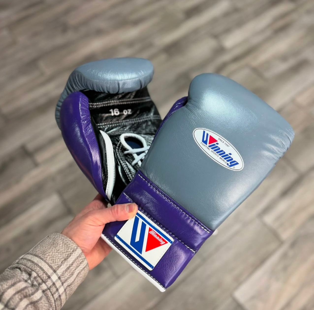 Grey, Purple & Black Custom Handmade Boxing Sparring Kit | Winning | Premium Quality | Personalise Your Name | Flat 50% OFF