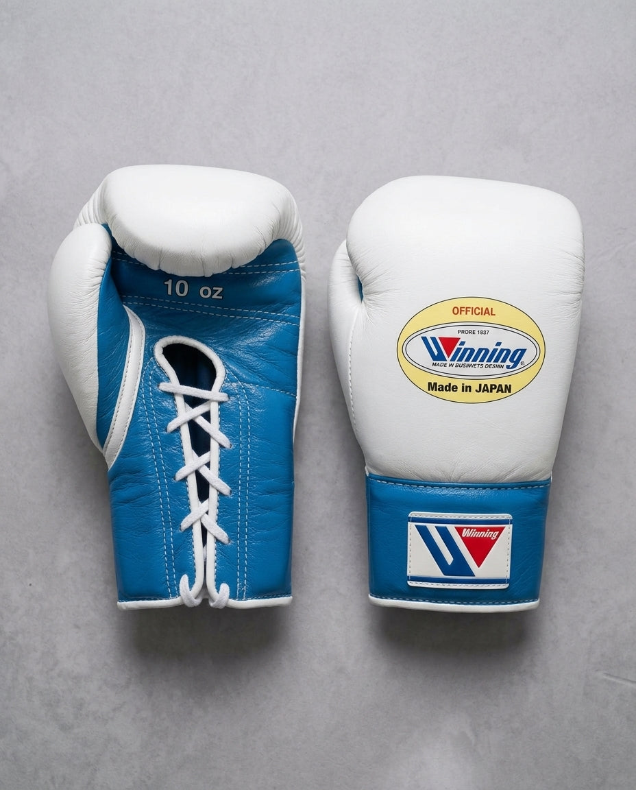 White & Sky Blue Winning Boxing Sparring Kit