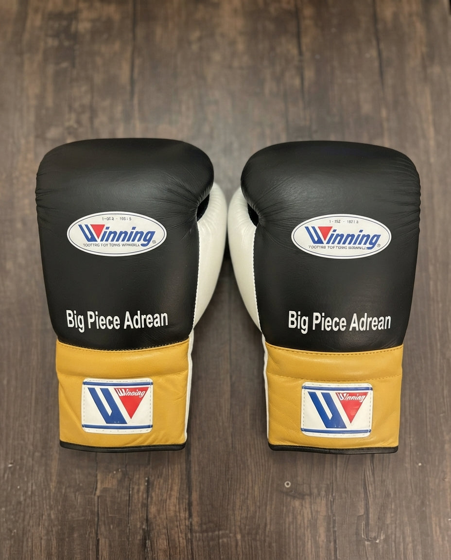 Black, White & Gold Winning Boxing Sparring Kit