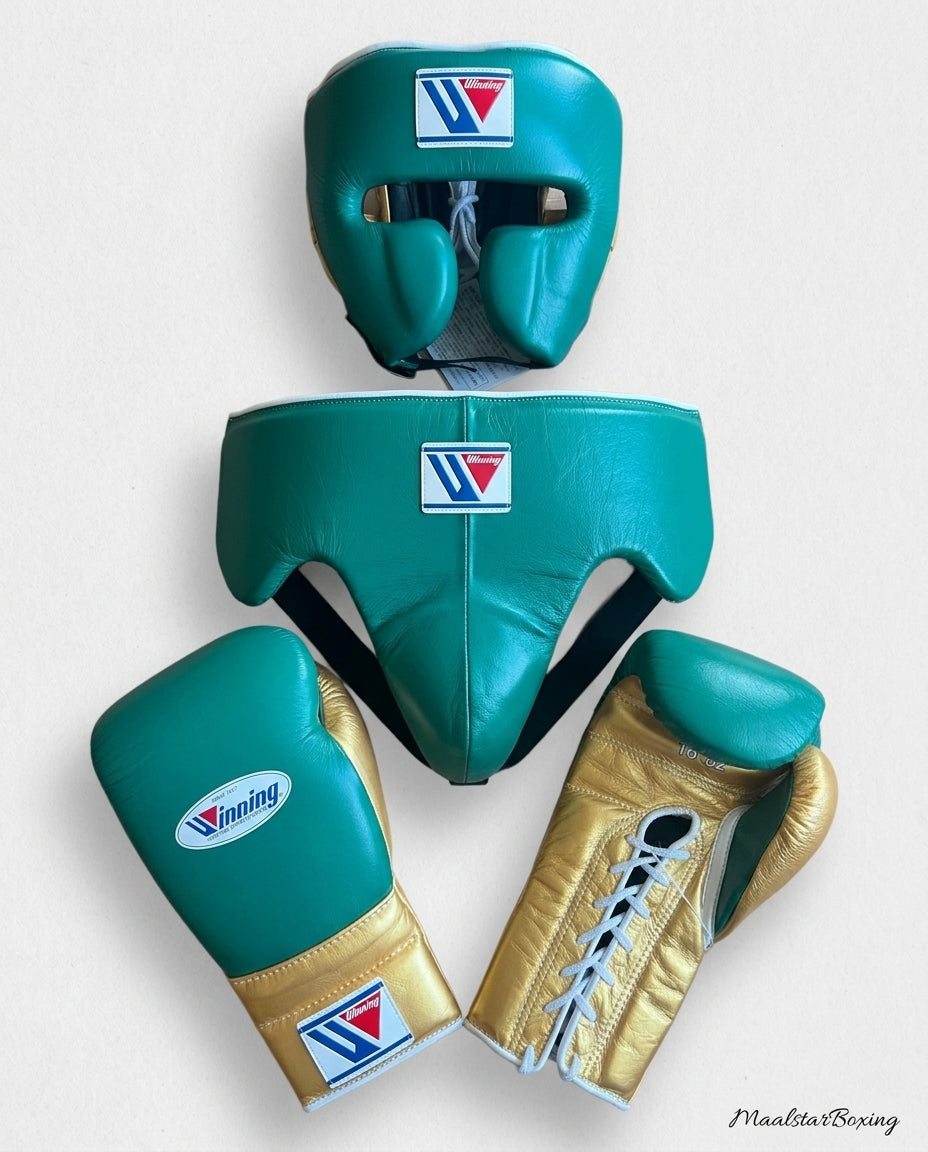 Green & Gold Winning Boxing Sparring Kit