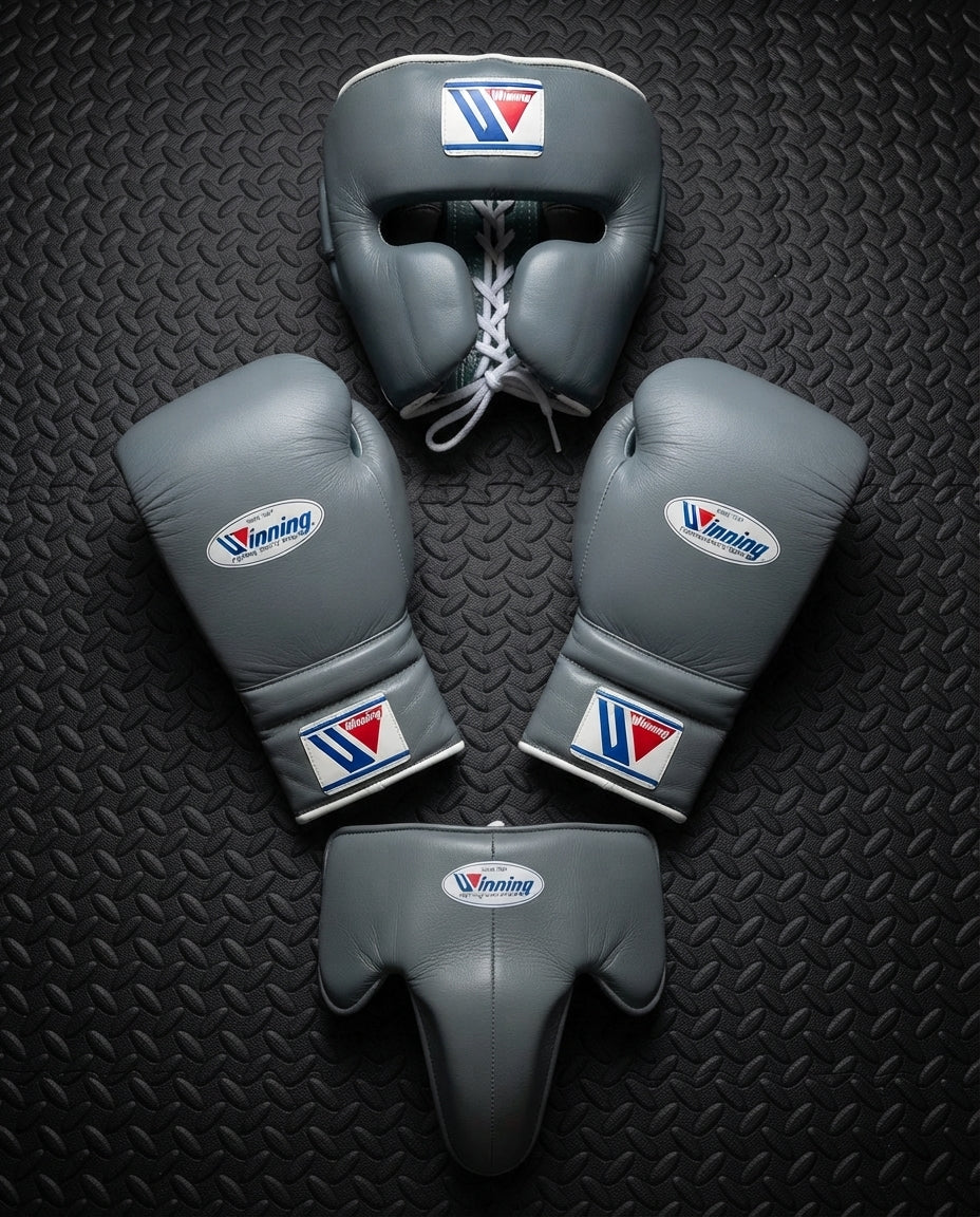 Grey Winning Boxing Sparring Kit