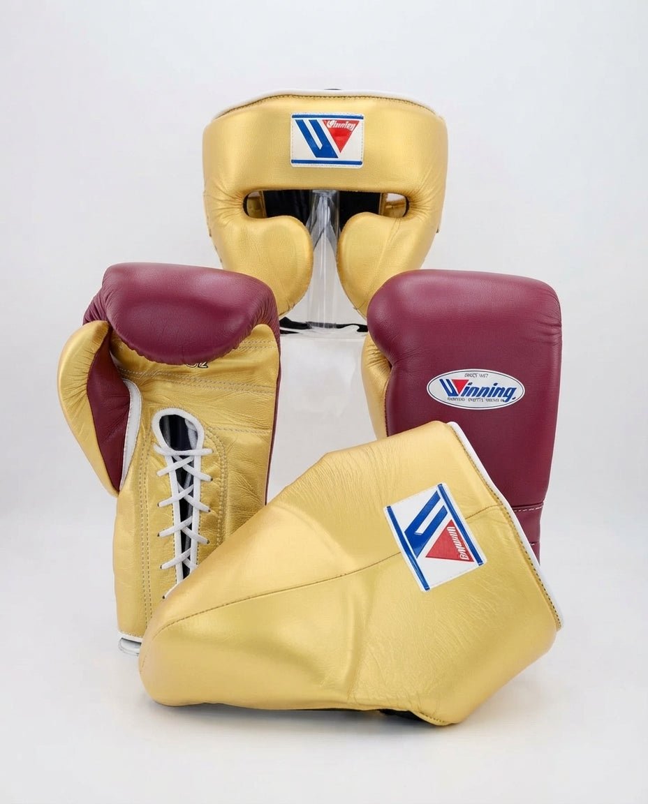 Luxury Burgundy/Gold Sparring Training Gear