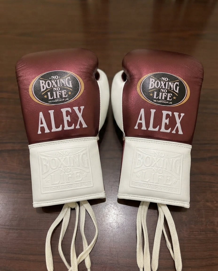 Metallic Brown & White NBNL Boxing Sparring Kit
