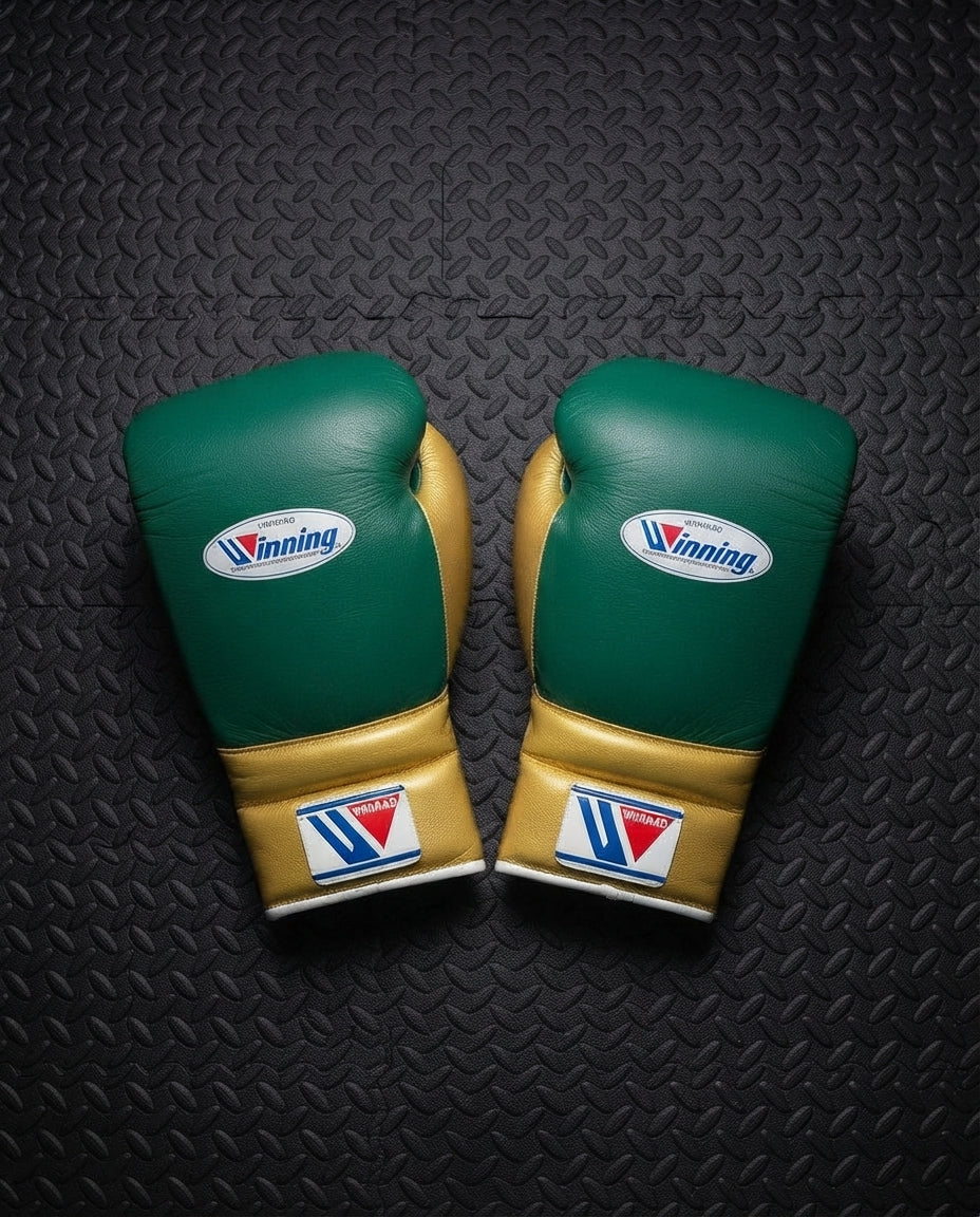 Dark Green & Gold Winning Boxing Sparring Kit