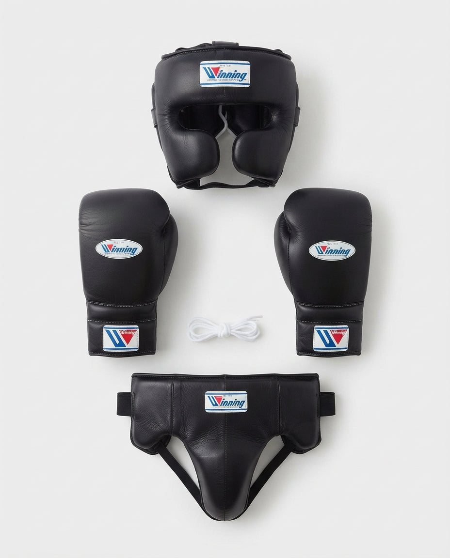 Black Winning Boxing Sparring Kit