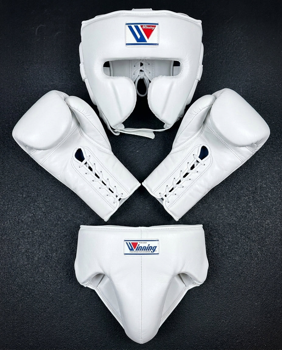White Pro Elite Boxing Kit