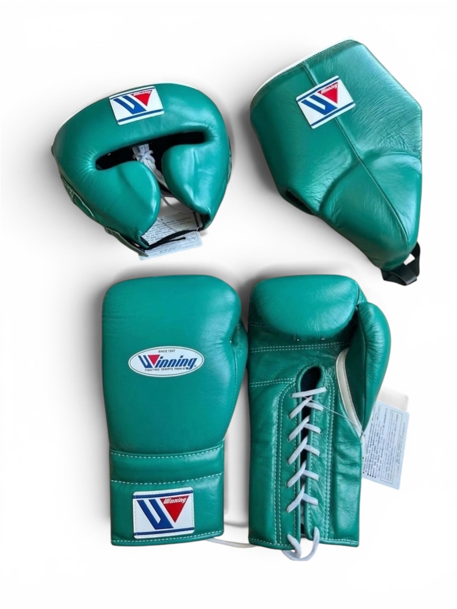 Green & Gold Custom Handmade Boxing Sparring Kit | Winning | Premium Quality | Personalise Your Name | Flat 50% OFF