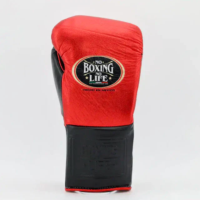 No Boxing No Life Training Gloves - Metallic Red / Black