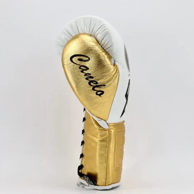 No Boxing No Life CA Special Edition Training Gloves - White / Metallic Gold