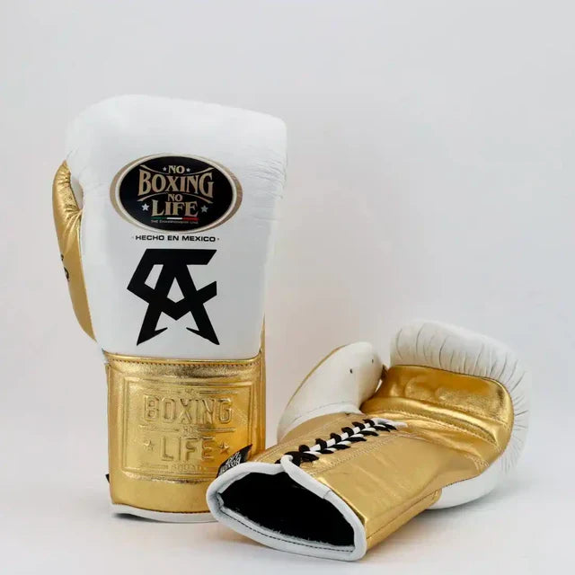 No Boxing No Life CA Special Edition Training Boxing Kit- White / Metallic Gold
