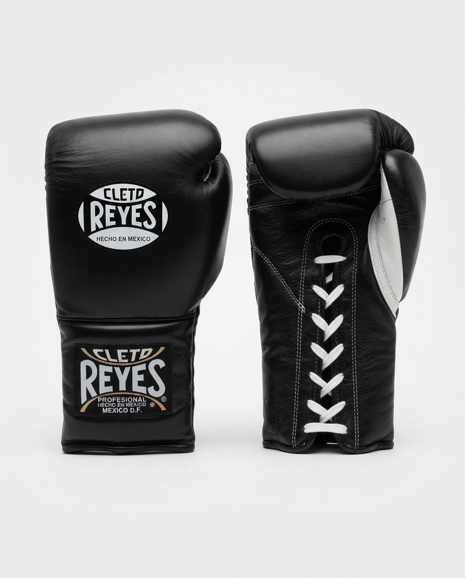 Cleto Reyes Lace Up Training Gloves Black Color