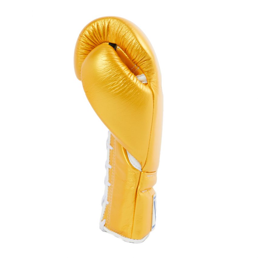 Premium Winning Lace-Up Boxing Training Gloves Gold Edition