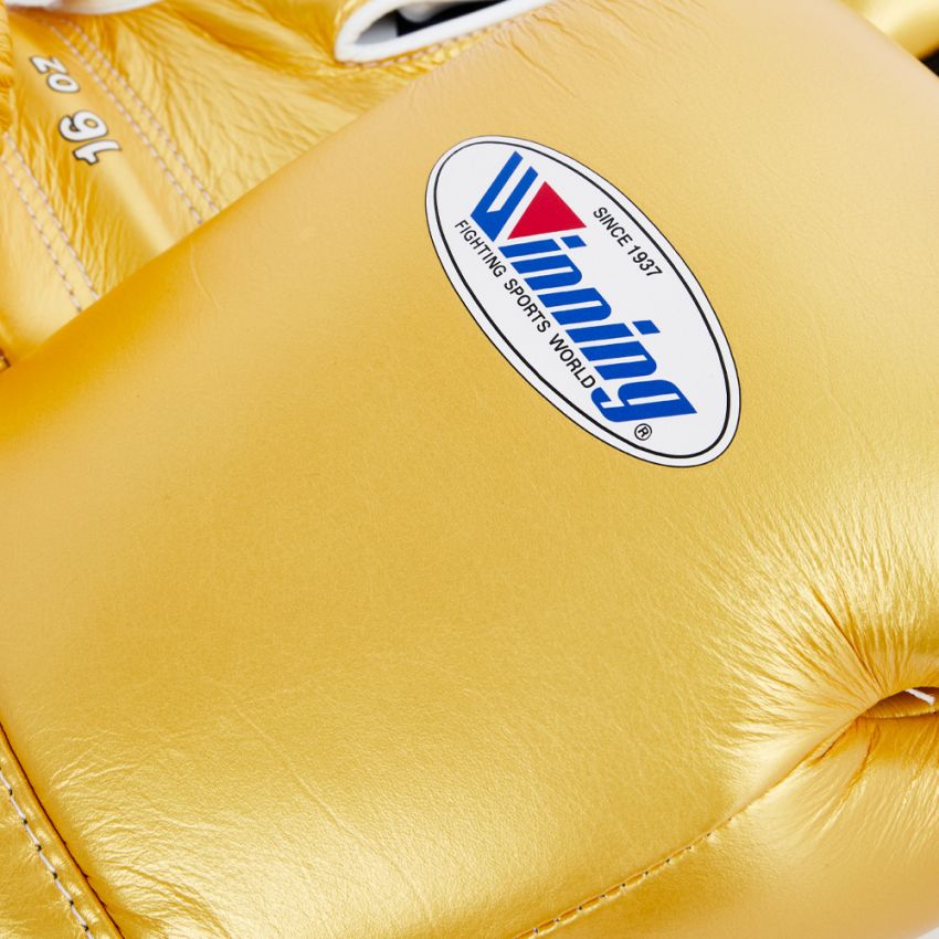 Winning Velcro Training Gloves - Gold