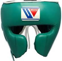 Dark Green Winning Style Cheek Protector Boxing Headgear 