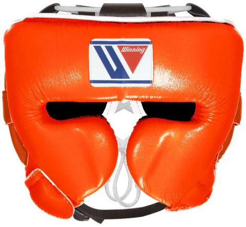 Custom made Winning Cheek Protector Headgear - Orange