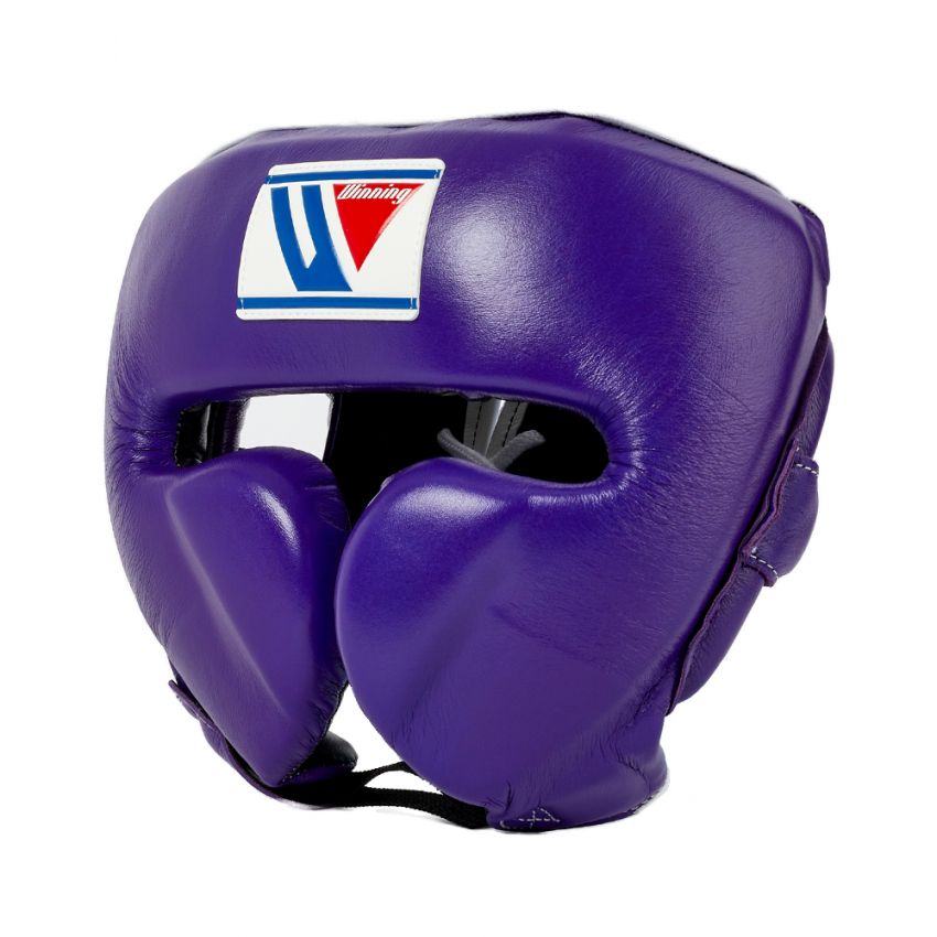 Custom made Winning Cheek Protector Headgear - purple