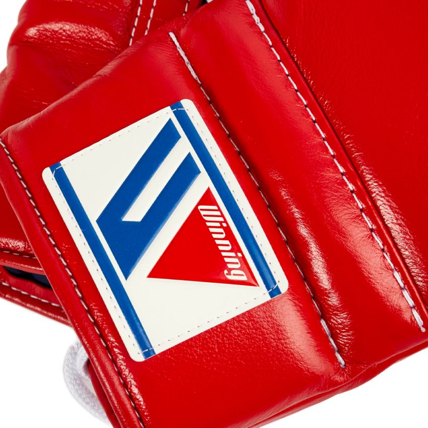 Custom Elite Winning Lace Up Training Gloves - Red