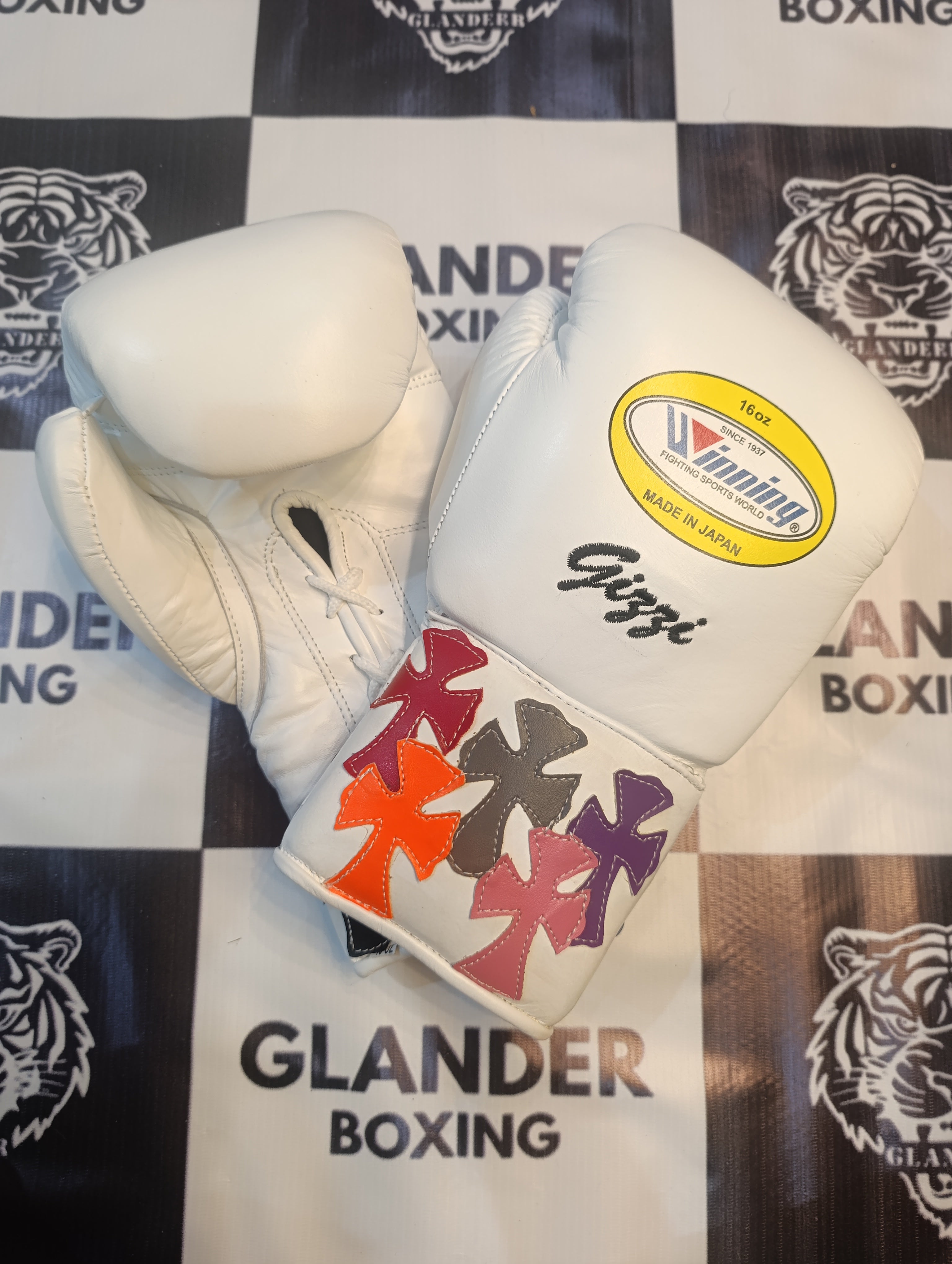 Chrome Hearts Special Edition White Sparring Kit | Custom Handmade | Winnings | Premium Quality | Personalise Your Name | Flat 50% OFF