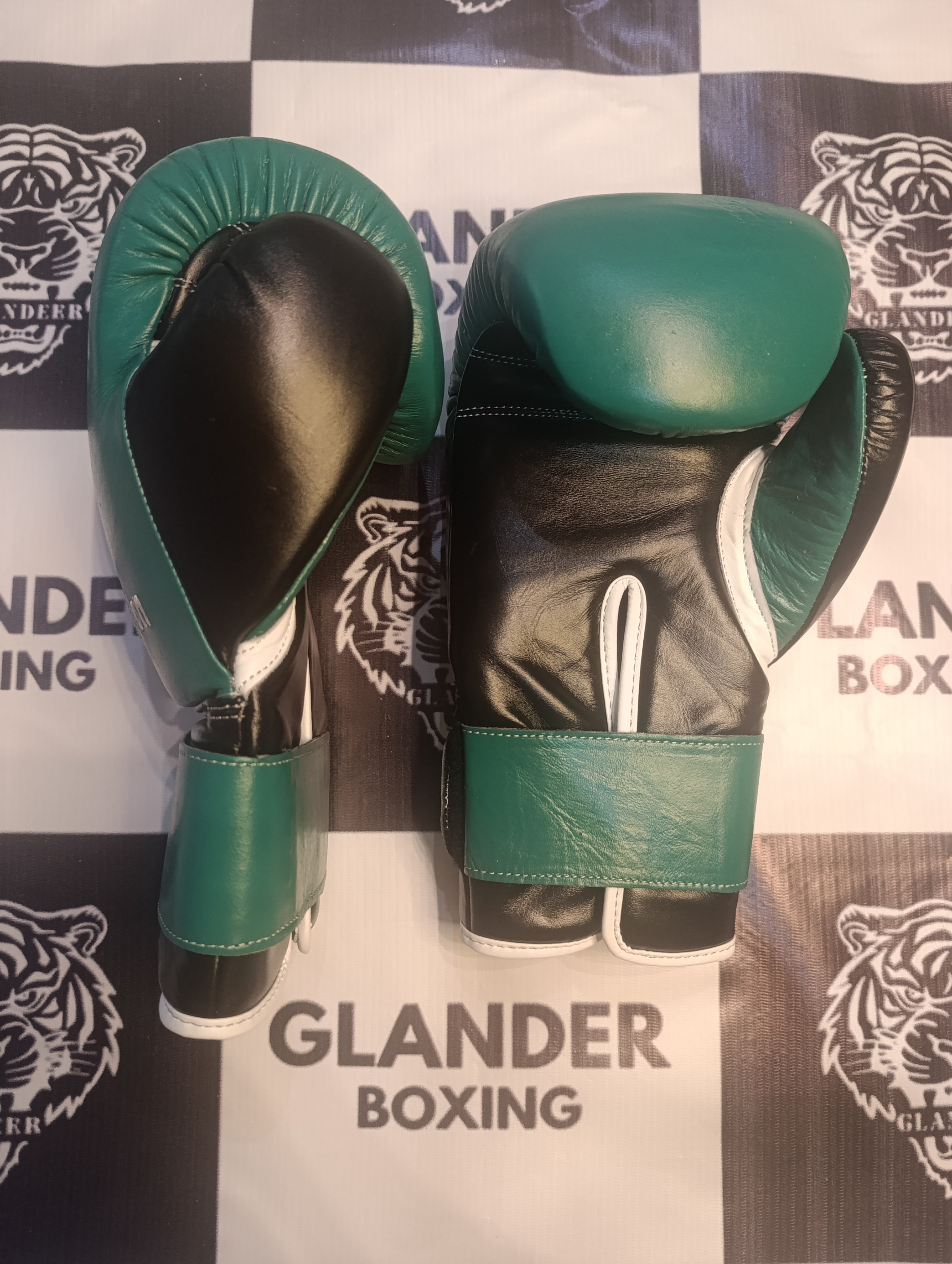 Green & Black Pro Elite Boxing Gloves | Winnings | Personalise your name | 100% Pure Leather | Best Choice for Fighters | Flat 50 OFF