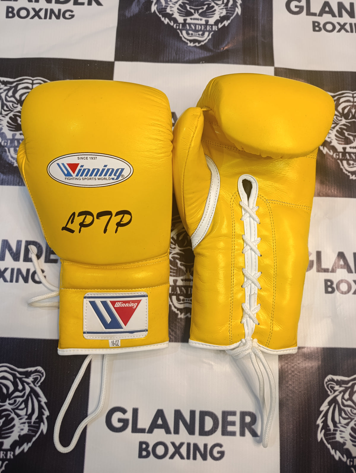Custom Handmade Yellow Pro Elite Boxing Gloves | Winnings | Personalise your name | 100% Pure Leather | Best Choice for Fighters