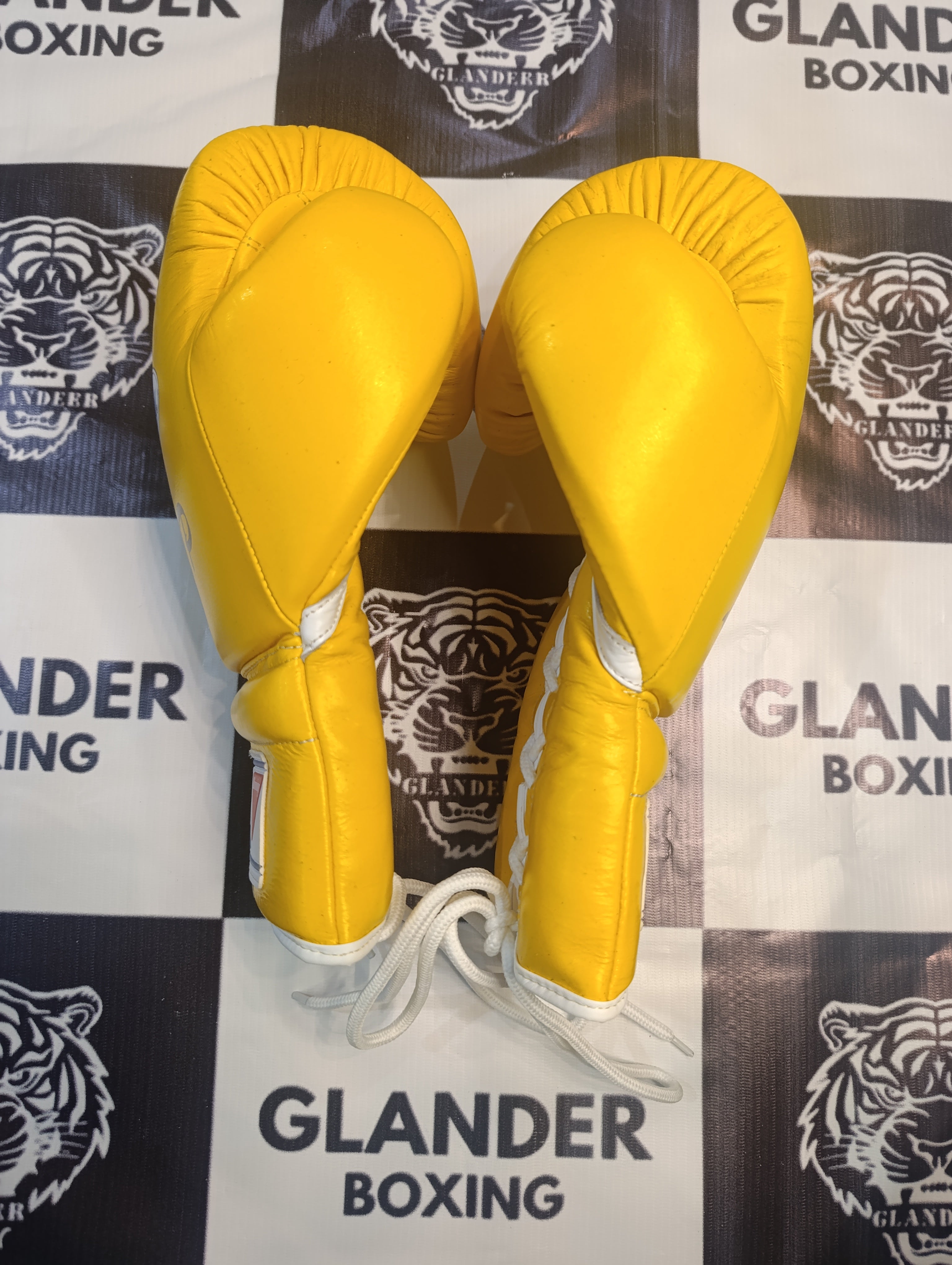 Custom Handmade Yellow Pro Elite Boxing Gloves | Winnings | Personalise your name | 100% Pure Leather | Best Choice for Fighters