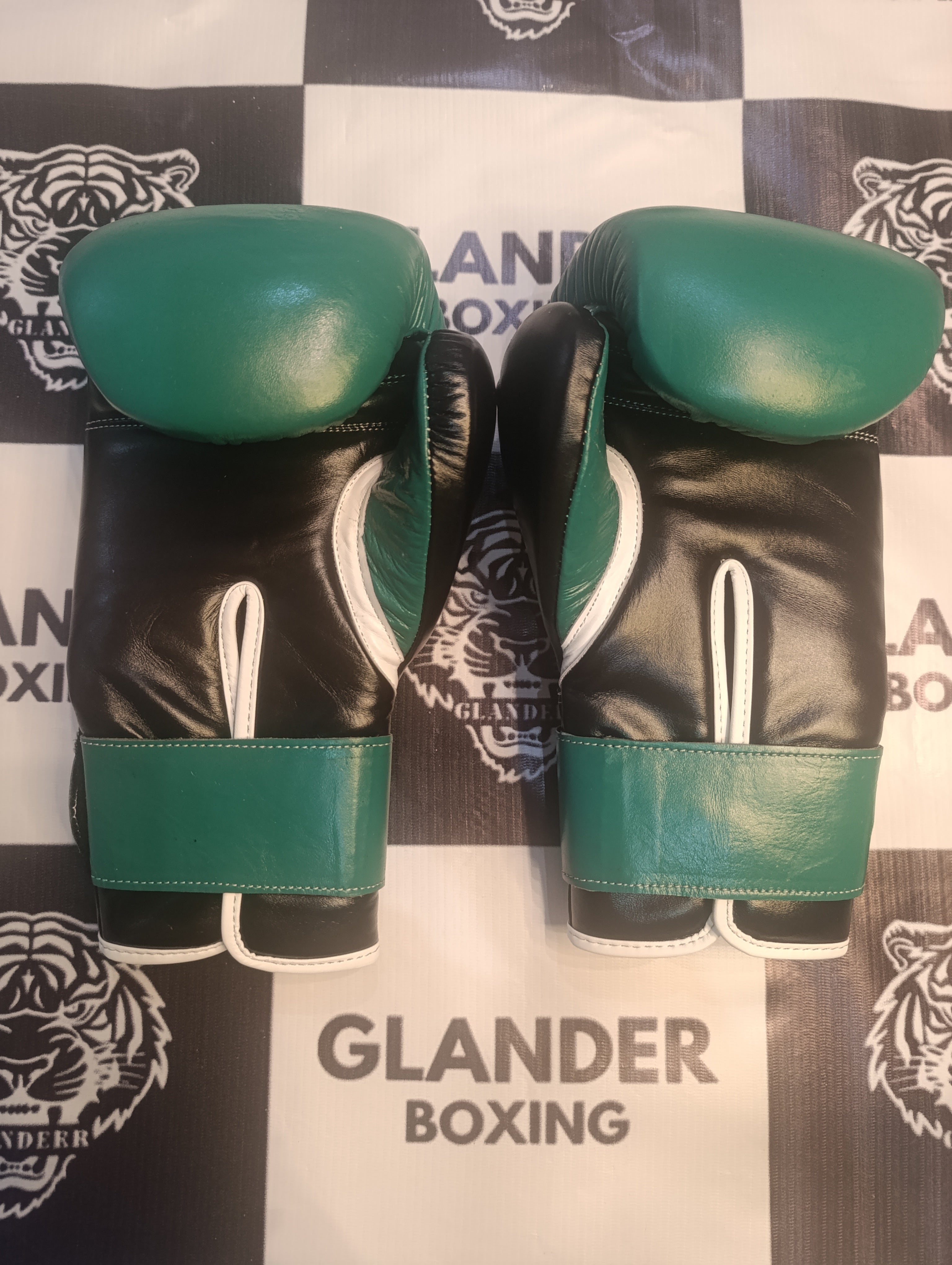 Green & Black Pro Elite Boxing Gloves | Winnings | Personalise your name | 100% Pure Leather | Best Choice for Fighters | Flat 50 OFF