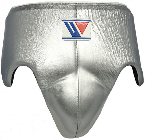 Custom made Winning Groin Protector - Metallic Silver