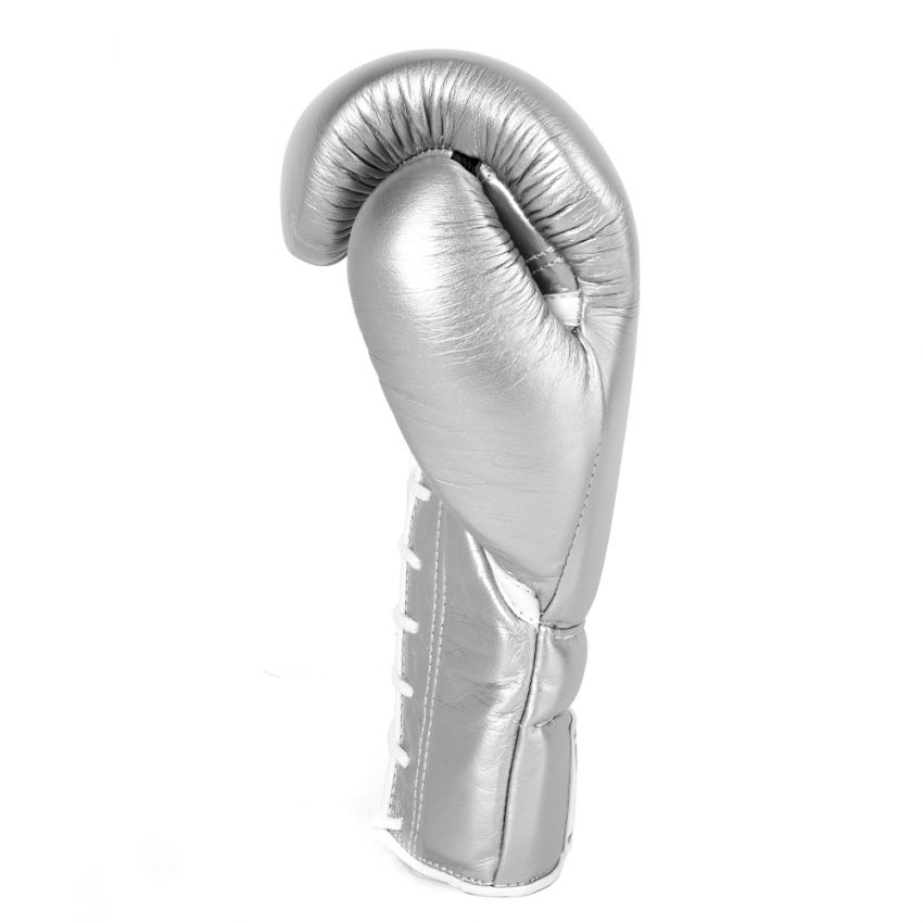 Pro Custom Winning style Lace Up Training Gloves - Metallic silver